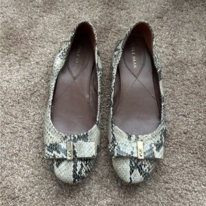 Cole Haan Snakeskin Pattern Flats